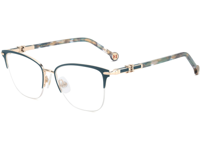 CAROLINA HERRERA HER 0384 OGA Gold Teal