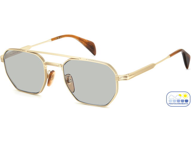 DAVID BECKHAM DB 1229/S T5U Gold Brown Horn