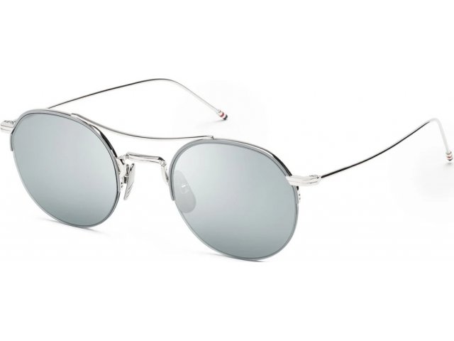 THOM BROWNE TB-903-C-T-SLV-49,  SILVER, SILVER MIRROR