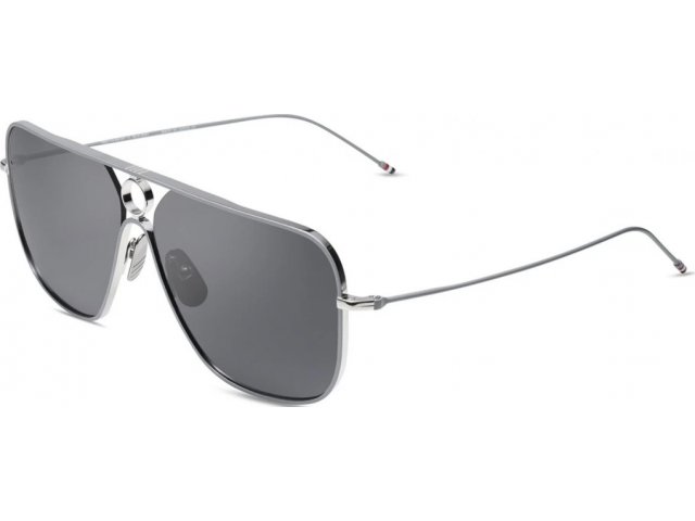 THOM BROWNE TBS114-62-01,  SILVER - GREY ENAMEL - GREY, DARK GREY