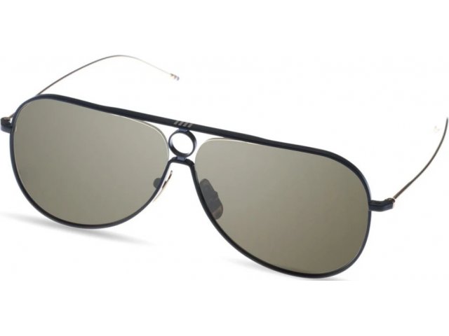 THOM BROWNE TBS115-A-03,  BLACK, GREEN