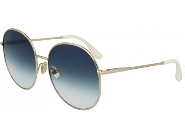 VICTORIA BECKHAM VB224S 720,  GOLD-BLUE, GRADIENT BLUE