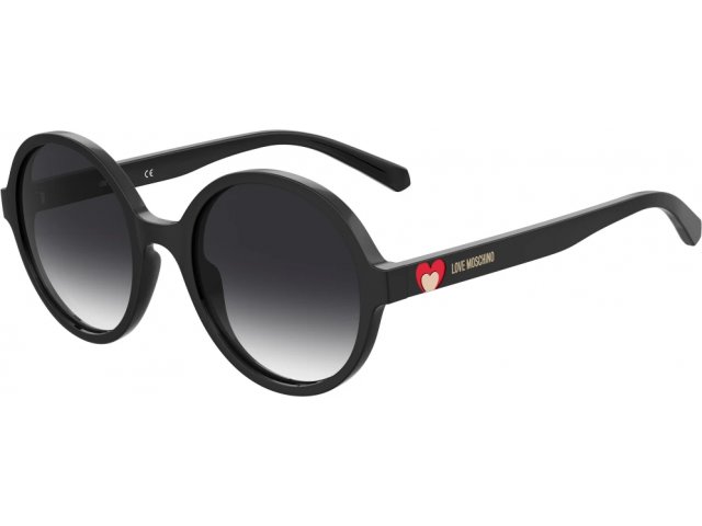 MOSCHINO LOVE MOL050/S 807,  BLACK, DARK GREY SF