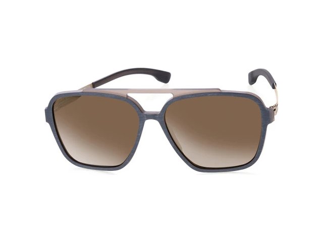 Ic! Berlin Henrik B. L. Rocky-Grey-Rough Bronze Rocky Grey-Matt Dark-Brown-Mirrored-Polarized Mittwoch