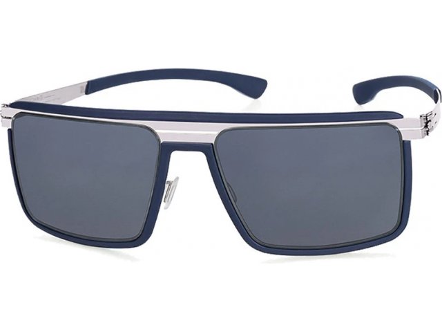Ic! Berlin The Superhero Graphite-Light-Grey Moonlight-Mirrored-Polarized Rubber