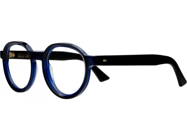 CUTLER GROSS 1384 01,  BLACK on Blue, CLEAR