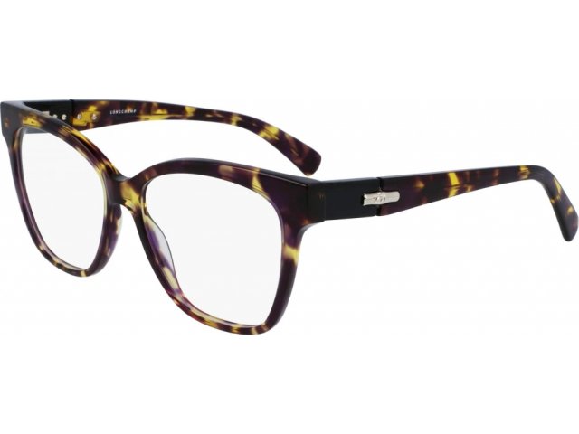 LONGCHAMP LO2704 504,  TOKYO PURPLE HAVANA, CLEAR