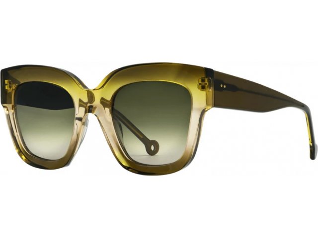 NATHALIE BLANC ZAZA GRANDE 499,  YELLOW BEIGE TRI-DEGRADED, DEGRADED GREEN NUDE