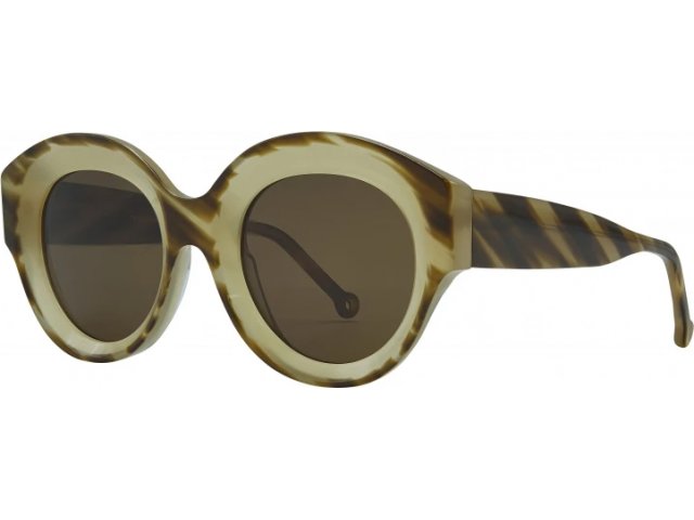 NATHALIE BLANC CLARA 655,  BEIGE TIGER / OPALESCENT BEIGE, BROWN