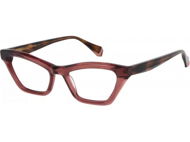 GIGI STUDIOS MALIA 6,  BURGUNDY, CLEAR