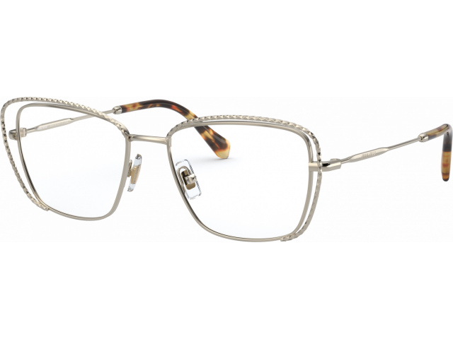 MIU MIU MU 50TV ZVN1O1 Pale Gold