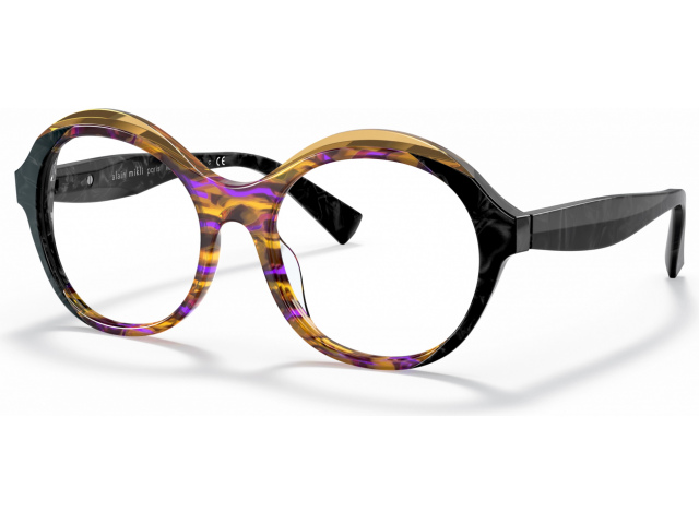 Alain Mikli Floretta A03118 006 Dune Yellow Violet/blk/yellow