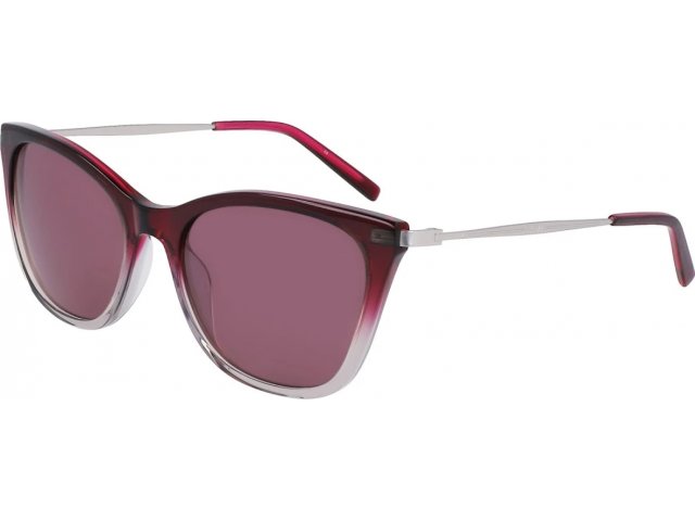 DKNY DK711S 510, цвет CRYSTAL PLUM/SMOKE GRADIENT, WINE RED