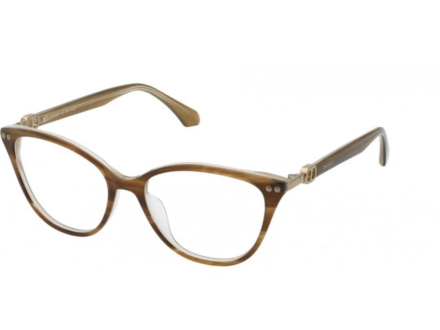 TWINSET VTW014 GG7,  striped brown top+full hazel, clear
