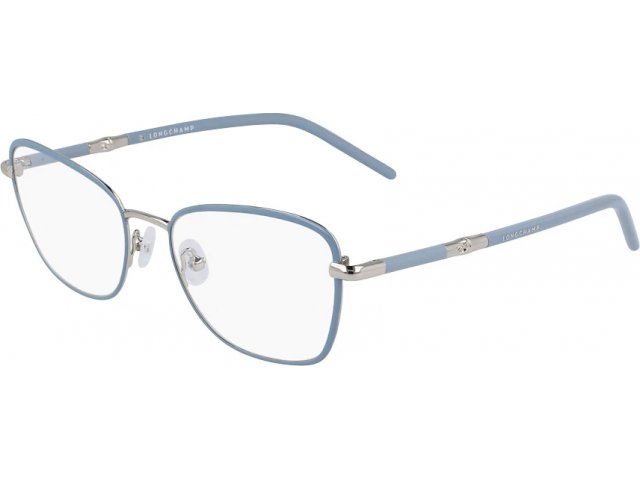 LONGCHAMP LO2155 043,  SILVER/AZURE, CLEAR