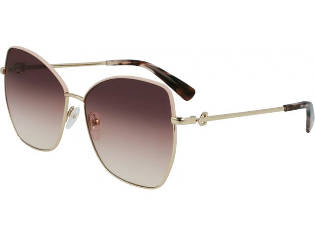 LONGCHAMP LO156SL 774,  ROSE GOLD / BROWN PEACH, SMOKE/PEACH/YELLOW