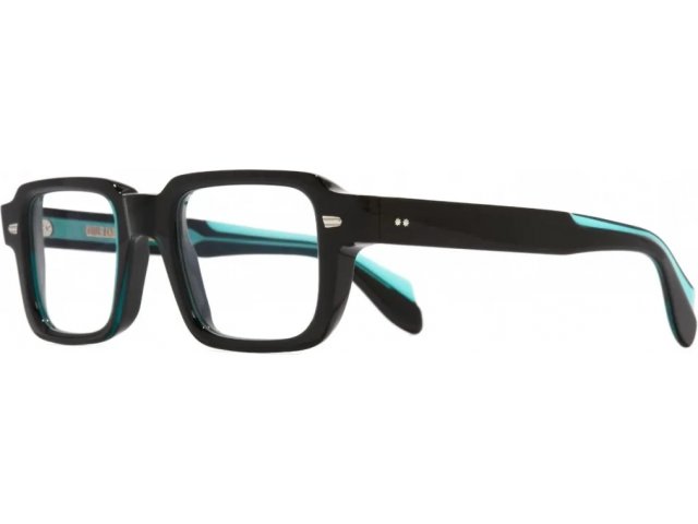 CUTLER GROSS 1393 05,  TEAL ON BLACK, CLEAR