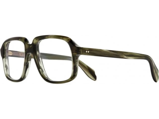 CUTLER GROSS 1397 04,  STRIPED GREEN HAVANA, CLEAR