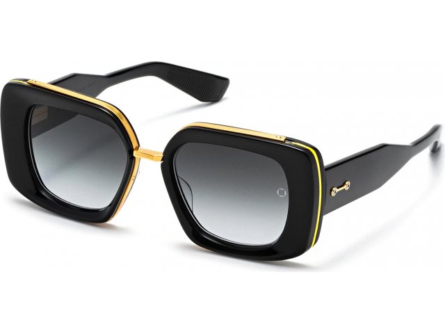 AKONI VIRGO BLK-GLD,  BLACK-YELLOW GOLD, DARK GREY TO CLEAR