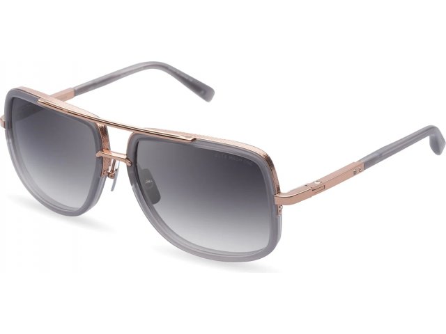 DITA MACH-ONE,  SATIN CRYSTAL GREY-ROSE GOLD, DARK GREY TO CLEAR