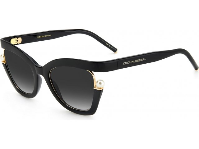 CAROLINA HERRERA CH 0002/S 807,  BLACK, DARK GREY SF