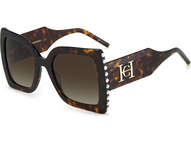 CAROLINA HERRERA CH 0001/S 086,  HVN, BROWN SF