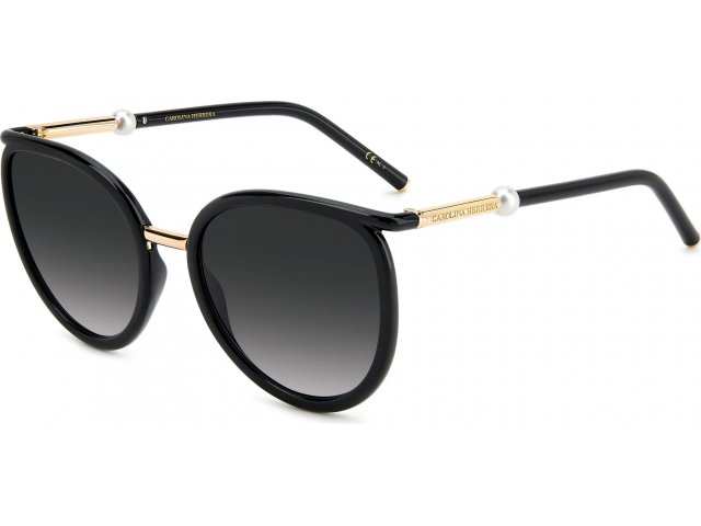 CAROLINA HERRERA HER 0077/S 807,  BLACK, DARK GREY SF