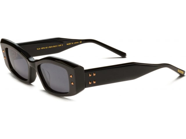 VALENTINO V-QUATTRO BLK-GLD,  BLACK, DARK GREY - BLACK FLASH MIRROR