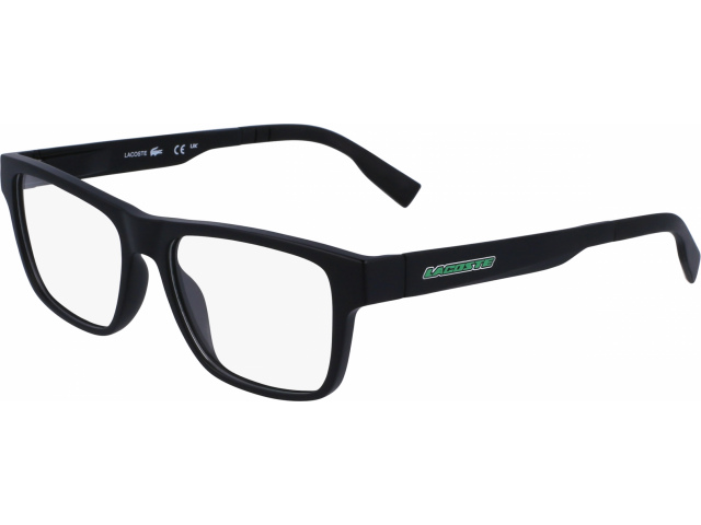LACOSTE L3655 002,  MATTE BLACK, CLEAR