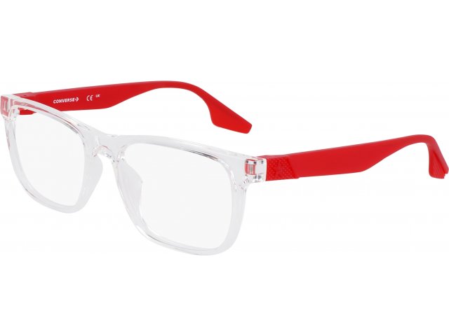 CONVERSE CV5077 970,  CRYSTAL CLEAR/UNIVERSITY RED, CLEAR