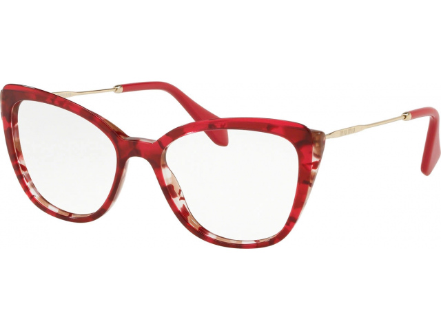 MIU MIU Core Collection MU 02QV 1101O1 Raspberry Havana/cocoa/rasp Tr