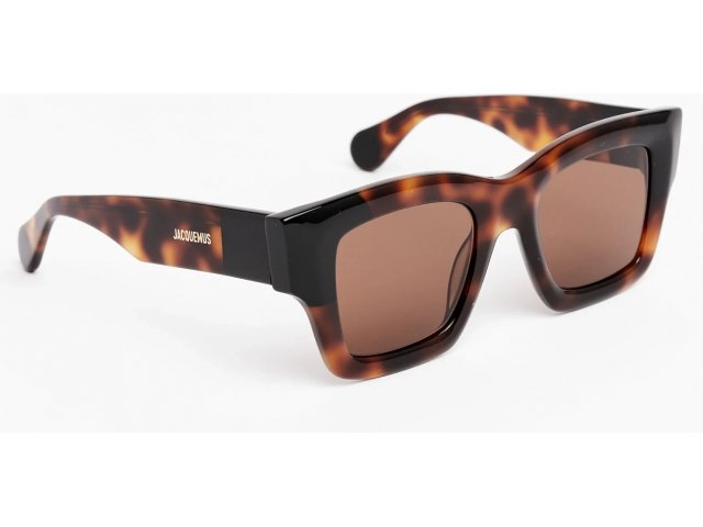 JACQUEMUS BACI,  MULTI BROWN, BROWN