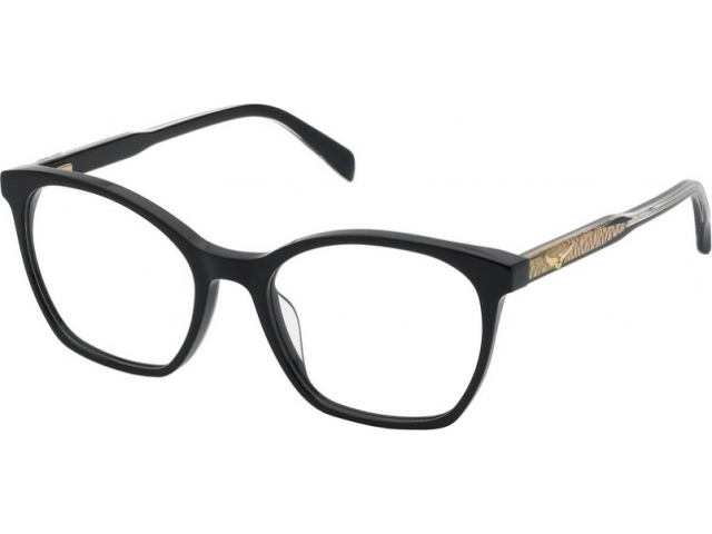 ZADIG VOLTAIRE VZV390 700,  SHINY BLACK, CLEAR