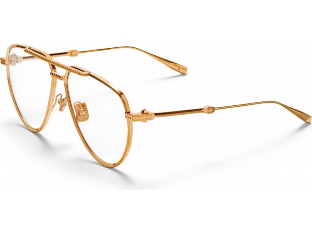 VALENTINO V-STUD-II GLD,  BRUSHED WHITE GOLD, CLEAR