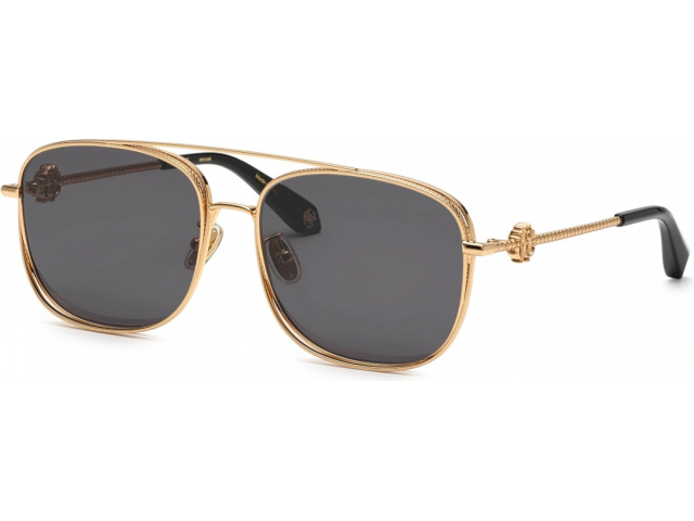 ROBERTO CAVALLI SRC059M 300,  SHINY TOTAL ROSE GOLD, SMOKE