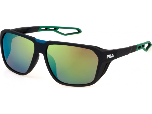 FILA SFI722 7U4V,  MATT METALLIC BLUE, BROWN/MIRROR GREEN
