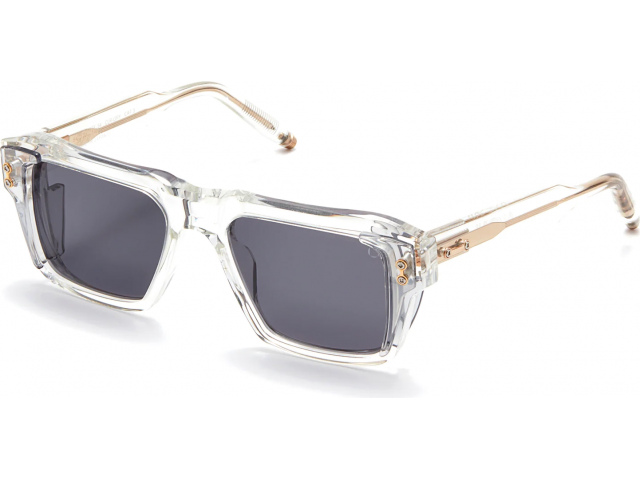 AKONI HERCULES CLR - GRY,  CRYSTAL CLEAR - LIGHT GREY CRYSTAL - BRUSHED WHITE GOLD, DARK GREY