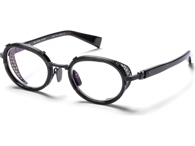 BALMAIN CHEVALIER BLK - BLK,  BLACK CRYSTAL - MATTE BLACK, CLEAR