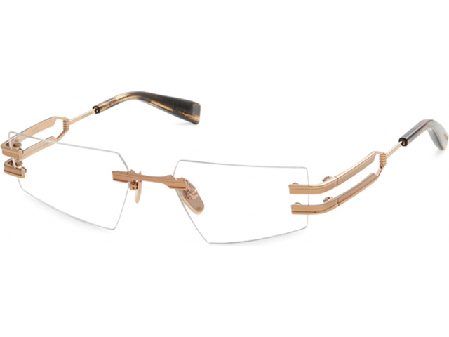 BALMAIN FIXE RSE - BRN,  ROSE GOLD - MATTE ROSE GOLD - DARK BROWN SWIRL, CLEAR