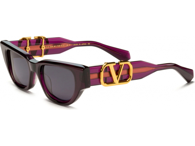 VALENTINO V-DUE PUR - GLD,  CRYSTAL PURPLE - YELLOW GOLD, DARK GREY