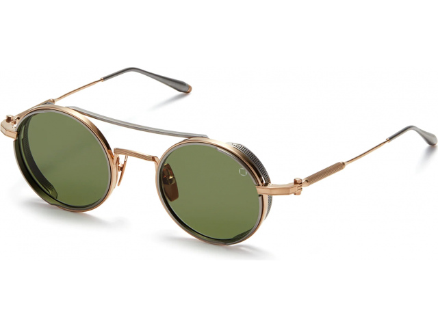 AKONI ERIS GLD - PLD,  BRUSHED WHITE GOLD, DARK OLIVE