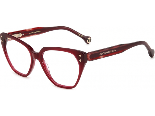 CAROLINA HERRERA HER 0223 82U Burgundy Red Havana