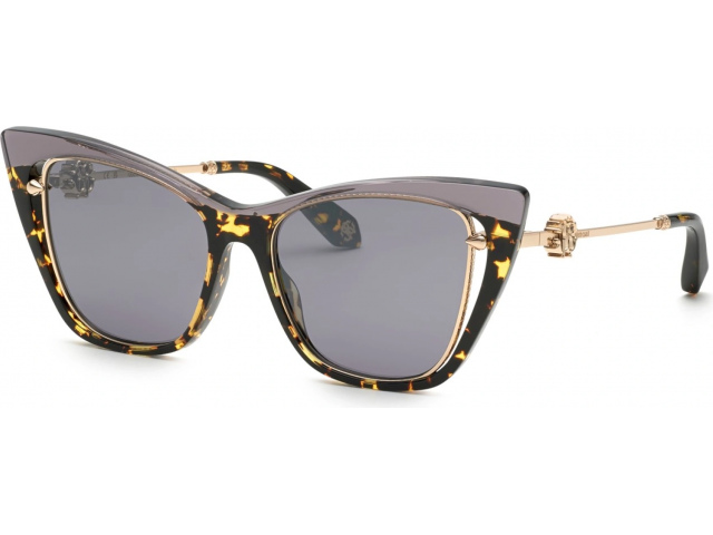 ROBERTO CAVALLI SRC033V 4APX,  AVANA MARRONE LUCIDA 4APX, SMOKE/MIRROR SILVER