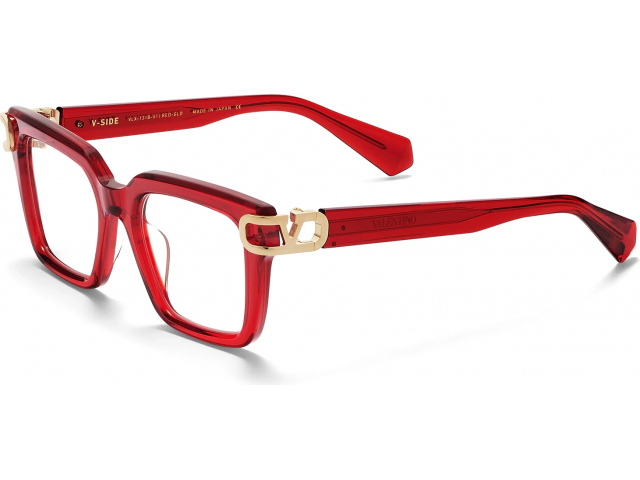 VALENTINO V-SIDE RED - BDX,  CYSTAL RED - BORDEAUX, CLEAR