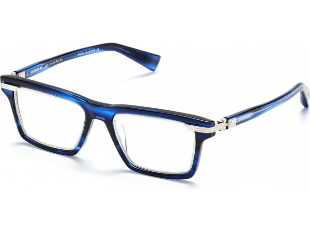BALMAIN LEGION - IV BLU - SLV,  BLUE SWIRL, CLEAR