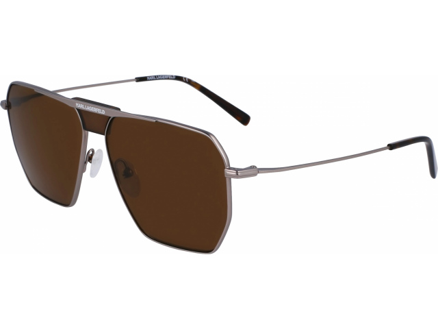 KARL LAGERFELD KL350S 042,  MATTE SILVER, BROWN