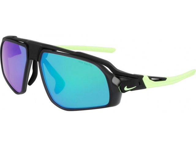 NIKE NKFV2391 010,  MATTE BLACK, GREEN MIRROR