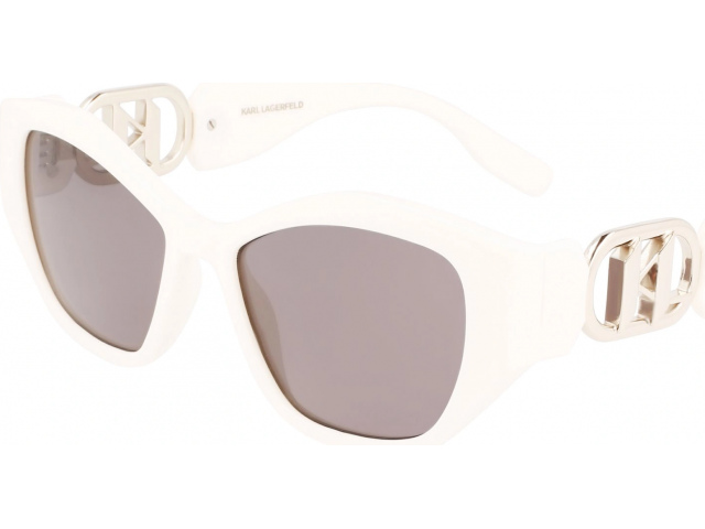 KARL LAGERFELD KL6086S 105,  WHITE, SILVER