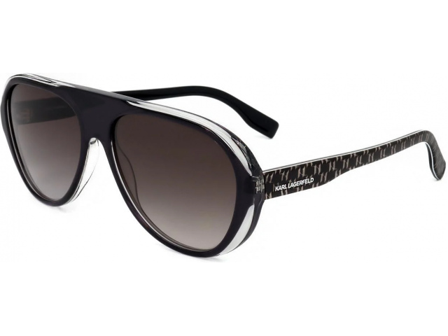 KARL LAGERFELD KL6075S 005,  BLACK/CRYSTAL, BROWN