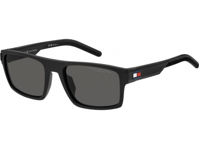 TOMMY HILFIGER TH 1977/S 003,  MATTE BLACK, GREY POLARIZED